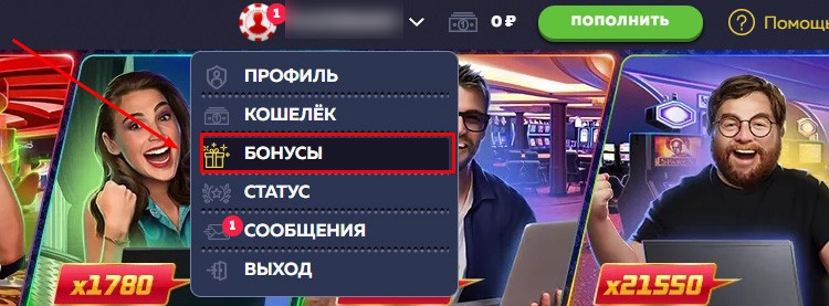 Раздел бонусов